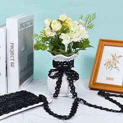 Отделка из волнистого полиэстерового кружева&nbsp;OCOR-WH0078-411C