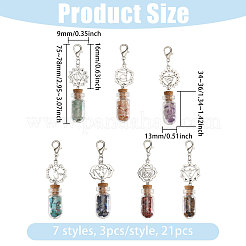 7 чакра натуральный красный авантюрин HJEW-FH00148