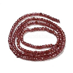 Гранат природный бисер нитей G-B088-E11-02