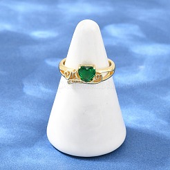Bracciale aperto in ottone con pavé di zirconi cubici per la festa della mamma&nbsp;CU-CBACDF6-06G