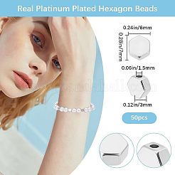 50 шт. Латунные бусины&nbsp;KK-BBC0016-50P