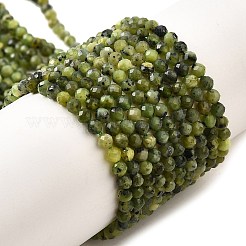Бусы из натурального канадского нефрита&nbsp;G-G259-D01-3mm