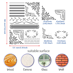 Трафареты для штампов из нержавеющей стали DIY-WH0289-024