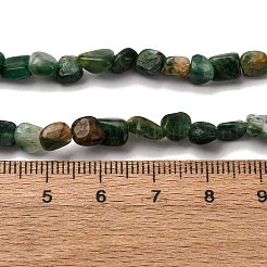 Природные африканские нефритовые бусы пряди G-I389-A20