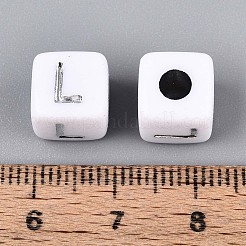 Непрозрачные акриловые бусины SACR-T035-03L