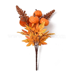 Bouquet floreale autunnale artificiale di zucche in velluto&nbsp;TH-CBAC0DE-04