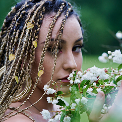 Акриловые дреды бусы OHAR-AB00006