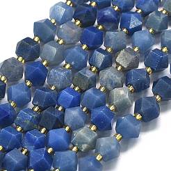 Нити бусин из натурального синего авантюрина (окрашенного и нагретого) G-I376-A67-01