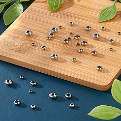 160 шт. 4 стиля 304 нержавеющая сталь разделительные бусины&nbsp;STAS-LP0002-11