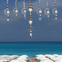 6 шт. 6 стиля луна флакон духов урна пепел тибетский стиль подвеска из сплава украшения&nbsp;HJEW-AB00227