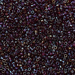 MIYUKIデリカビーズ  シリンダー  日本製シードビーズ  11/0  （db1751)赤い裏地トパーズab  1.3x1.6mm  穴：0.8mm  約2000PCS /ボトル  10 G /ボトル&nbsp;SEED-JP0008-DB1751