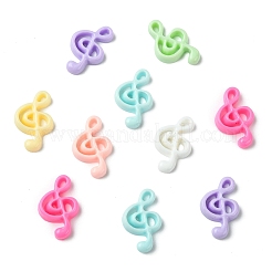 7 busta 70 pezzi 7 colori cabochon in resina opaca a forma di nota musicale&nbsp;RESI-CJ0005-44