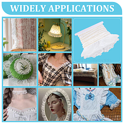 5 м отделка из органзы с цветочным кружевом&nbsp;OCOR-PH0006-91