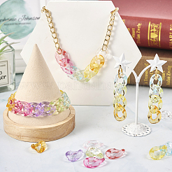 225 шт. 9-х цветные прозрачные акриловые соединительные кольца MACR-TA0001-30