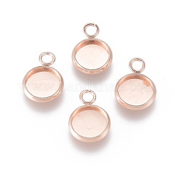 201 оправа для подвески из нержавеющей стали в форме кабошона&nbsp;STAS-F191-14RG-A