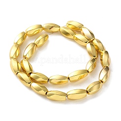 Гальванические нити из синтетических немагнитных гематитовых бусин&nbsp;G-P545-G03-8x16mm