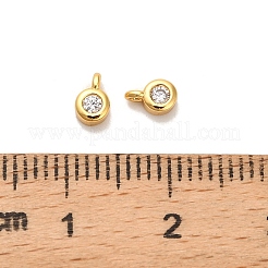 Латунные микро проложить кубического циркония подвески KK-H515-04G