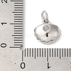 Подвески из латуни с покрытием из прозрачного кубического циркония&nbsp;KK-Z056-29P