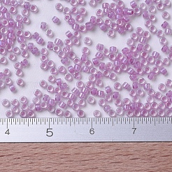 MIYUKIデリカビーズ  シリンダー  日本製シードビーズ  11/0  （db0072)ライトライラック裏地  1.3x1.6mm  穴：0.8mm  約2000PCS /ボトル  10 G /ボトル&nbsp;SEED-JP0008-DB0072