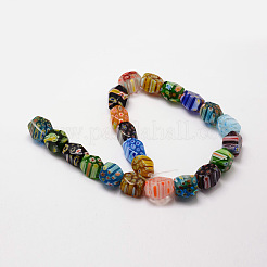 Millefiori a mano fili di perline di vetro&nbsp;LAMP-G099-11