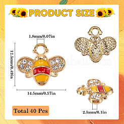 Подвески из эмали из сплава 40 шт.&nbsp;ENAM-SC0005-55