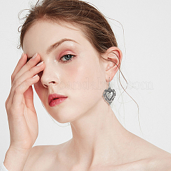 2bags серьги-подвески из сплава&nbsp;EJEW-HS0001-26