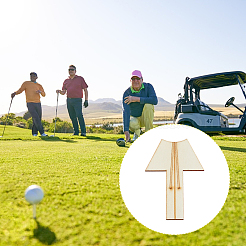 2 шт. деревянные маркеры для мячей для гольфа AJEW-FH0005-41