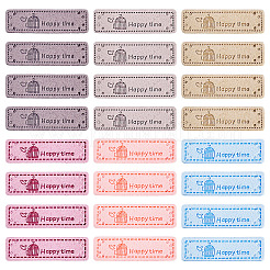 42 шт. 6-х цветные этикетки из микрофибры DIY-TA0012-19