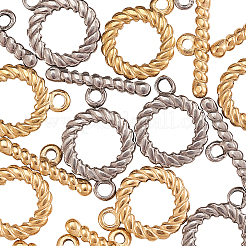 10 комплект из 2-х цветных ионно-покрытых (IP) застежек-тоглов из нержавеющей стали 304 STAS-CJ0001-205