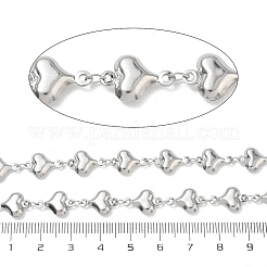 Chaînes à maillons en forme de cœur en acier inoxydable 304&nbsp;CHS-N009-01B-P