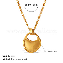 Collane con ciondolo a forma di borsa in acciaio inossidabile 304 per donna&nbsp;WGB66AD-01
