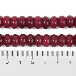 Окрашенные природные белый нефрит бисер пряди G-G107-A11-01