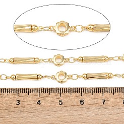 Латунные цепочки с цветочными звеньями CHC-B025-02G