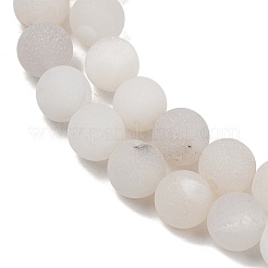 Натуральный druzy агатовые бусы пряди&nbsp;G-NH0024-A10-10mm