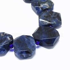 Chapelets de perles en sodalite naturelle&nbsp;G-F632-31
