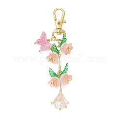 Decorazioni con pendenti di fiori in acrilico&nbsp;HJEW-JM04196