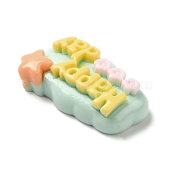 Непрозрачные кабошоны из смолы&nbsp;RESI-K026-01F