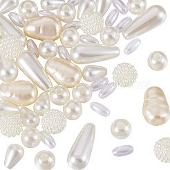 224 pièces 6 styles perles acryliques imitation perle&nbsp;OACR-TA0005-15