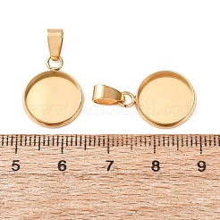 Cabochon pendenti in acciaio inossidabile 304&nbsp;LS-STAS-L282-010G-04