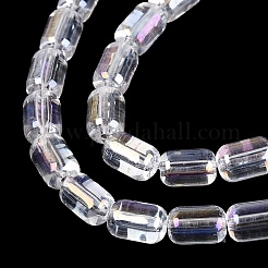 Chapelets de perles en verre transparent électrolytique&nbsp;LS-EGLA-Q132-03A-A01