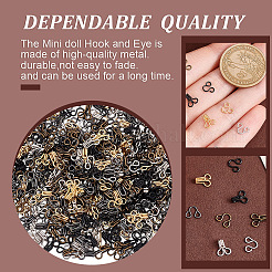 300 шт. 5-х цветные латунные застежки-замки FIND-GO0002-45