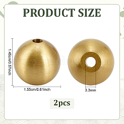真鍮線香バーナーホルダー  ラウンド  生（メッキなし）  15.5x14.5mm&nbsp;AJEW-WH0077-233C