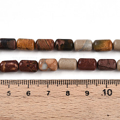 Нити бусин из натуральной яшмы пикассо/полихромной яшмы&nbsp;G-N346-01B-05