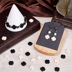 100шт 2 цвета синтетические бирюзовые бусины&nbsp;TURQ-SC0001-31