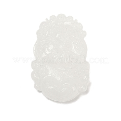 Резные подвески из натурального белого нефрита&nbsp;G-S384-01C