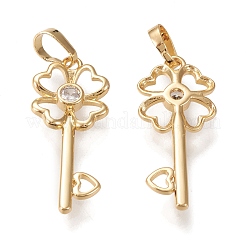 Латунные микро проложить кубического циркония подвески&nbsp;KK-K246-33G