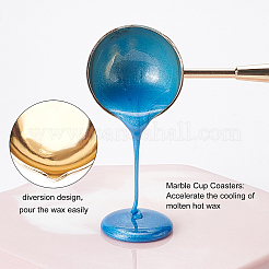 Bâtons de cire en laiton fonte cuillère&nbsp;AJEW-WH0168-95B