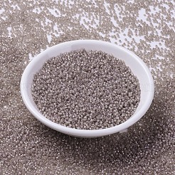 MIYUKIラウンドロカイユビーズ  日本製シードビーズ  （rr2359)シルバーラインシェルオパール  11/0  2x1.3mm  穴：0.8mm  約1100PCS /ボトル  10 G /ボトル&nbsp;SEED-JP0008-RR2359