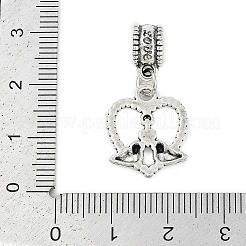 Подвеска из латуни с покрытием из латуни в европейском стиле KK-R200-04AS-01