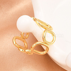 Латунные манжеты для женщин RJEW-Z113-12G